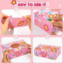 4件套母亲节礼品盒，尺寸分别为20*12*7厘米（饼干/糖果盒）、22*15*7厘米（蛋糕盒）、花形贺卡、透明窗口甜点盒，适合节日派对，可装甜甜圈、迷你蛋糕、糕点、糖果等。 - 紙本 - 查看 2