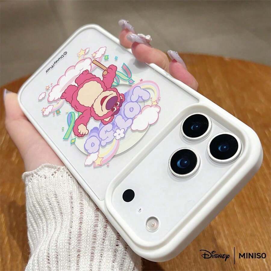 Disney Toy Story Lotso Rainbow Cloud Design Phone Case Transparent Magnetic Shockproof Case Suitable For Iphone 17 Pro Max/17 Pro/17 Air/17/16/15/14/13/12/11/X/XS Pro/Pro Max Series Iphone 17 Pro Max Case Iphone 17 Pro Case Iphone 17 Case Stocking Stuffers The Girlfriend - White - View 1