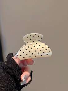 3个黑白波点小发夹，优雅女士发爪 - 彩色 - 查看 5