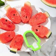 6pcs Creative Fruit Platter Mold, Watermelon Slicer, Ice Cream & Popsicle Shaped Fruit Cutting & Slicing Tools - Multicolor - View 4