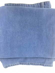 1件复古水洗宽松阔腿男士牛仔裤，无弹力，适合休闲和工作场合穿着。 - 淺色水洗藍 - 查看 10