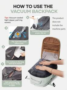 Foldable Portable Laptop Backpack, School Backpack Suitable For Air Travel, Unisex For Women And Men, Compressible Travel Backpack For Clothes, 14-Inch Laptop Business Backpack - Mint Green - View 4
