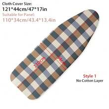 1Pc Universal Ironing Board Cover With Elastic Edge Stain Resistant Scorching Iron Thick Cotton Padding Iron Heat Shield Ironing Cover For Ironing Table - Multicolor - View 14
