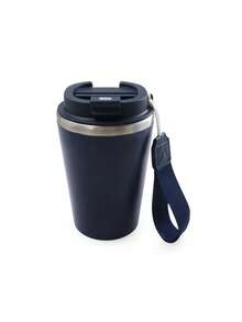 1PC,Portable Insulated Coffee Cup With Leakproof Lid & Webbing Strap - Multicolor - View 10