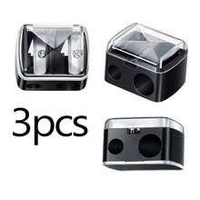 3pcs/Set Manual Eyeliner Pencil, Lip Liner Pencil & Pencil Sharpener, Great Gift For Friends - Sets - View 7