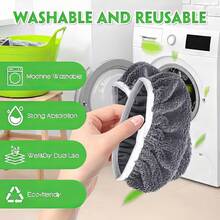 16 Piece Multifunctional And Sturdy Household Mop Replacement Cloth, Green/White/Gray, Washable, Reusable Mop, Flat Mop Replacement Cloth Cover Pad, Suitable For Various Occasions - 16 chiếc - Xem 5