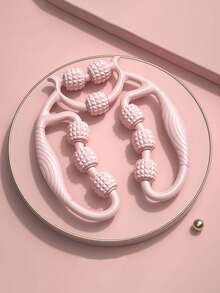 2件装瑜伽腿部按摩器 - 腿部滚轮、泡沫轴、肌肉按摩工具，用于腿部拉伸和放松，多功能按摩器 - 彩色 - 查看 12