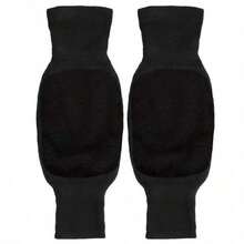 1 Pair Warm Knee Pads, Extend Warmth Duration In Winter, Non-Thick Leg Pads, Unisex, Suitable For Cold Weather, Knitted Fabric - One-Piece Design - Multicolor - View 27