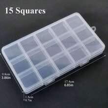 1 pieza Caja de joyería transparente elegante, caja de almacenamiento de plástico multifuncional adecuada para joyas, cuentas de artesanía, etc., regalo perfecto para el Día de San Valentín, Navidad y celebraciones de Año Nuevo, ideal para organizar accesorios, diseño de moda y práctico para diversas ocasiones, esencial para entusiastas de la moda y la artesanía, esta solución de almacenamiento reflexiva y práctica mejorará su experiencia de regalar. - transparente - Ver 13