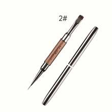 Dual-Ended Nail Art Brush - For Gel & Crystal Manicure, Painting Pen, Liner Brush - Multicolor - View 9