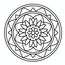 Sách tô màu Mandala, chứa các mẫu nghệ thuật vẽ đường nét Mandala đối xứng, các đường nét dày và rõ ràng, phù hợp cho người mới bắt đầu và mọi lứa tuổi, tính thẩm mỹ đối xứng có thể giúp giảm căng thẳng và mang lại hiệu quả chữa lành. - Sách tô màu - Xem 5