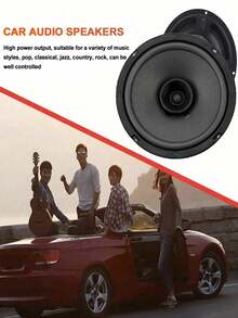 1个4/5/6英寸600W汽车音响扬声器，2路全频扬声器，具备汽车频率响应，超薄升级版低音炮/中音扬声器 - A - 查看 7