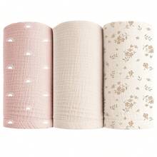Unisex Baby Swaddle Blanket, Soft & Breathable Newborn Receiving Blanket, Essential For Baby Christening - Multicolor - View 41