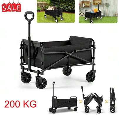 Foldable Truck Wheelbarrow Wagon Cart Outdoor Garden Collapsible Camping