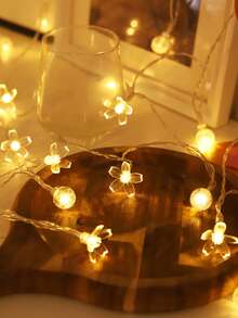 1 dây đèn LED pha lê hình hoa anh đào dài 1.5M (10 bóng) / dài 3M (20 bóng) - Trang trí tiệc hoa, trang trí nhà cửa, trang trí phòng ngủ cho sinh nhật, đám cưới, đạo cụ chụp ảnh hoa trong phòng ngủ, đèn tạo không khí Ngày của Mẹ, trang trí đám cưới, trang trí sinh nhật, trang trí đèn cổ tích. - Bóng bong bóng + hoa anh đào - Xem 7