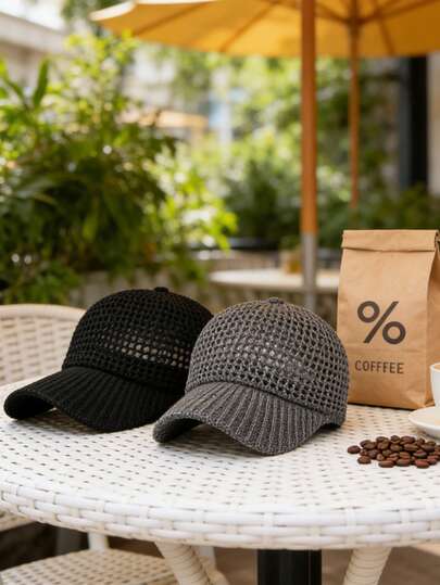 户外防紫外线棒球帽，透气网眼男女通用夏季遮阳帽，适合钓鱼和徒步旅行