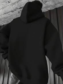 Men's Disney Hoodie, Aliens Surrounding Pizza Planet Print, Playful & Nostalgic Design, Casual And Comfortable, Ideal For Toy Story Fans & Daily Wear - Black - View 3