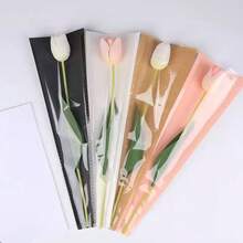 透明花束包装袋，牛皮纸花卉装饰袋 - 多色 - 查看 6