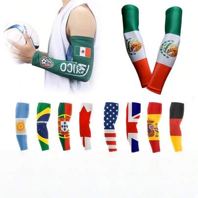 2026 World Cup Arm Sleeves For USA, Canada, Mexico Fans, Sports Sun Protection Sleeve