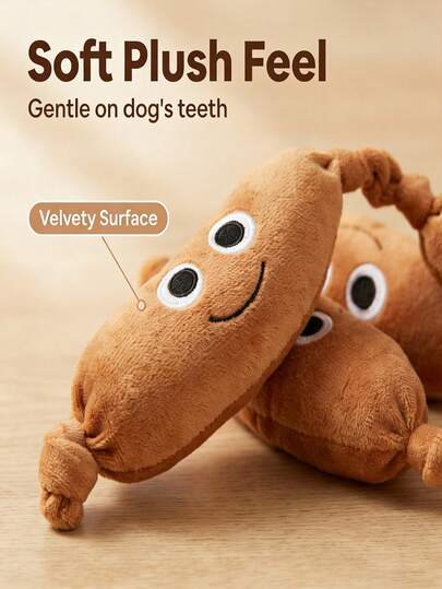 Squeaky Plush Dog Toy Suitable For All Dogs, Super Soft Plush Animal Toy, Suitable For Hugging And Playing, Cute Pet Dog Toy