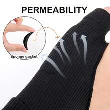 1个压缩护腕套，凝胶硅胶带，罗纹纹理，增强抓握力，拇指稳定器（单只） - 彩色 - 查看 11