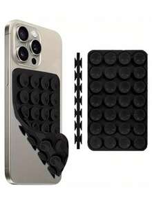 1pc Silicone Suction Cup Phone Case Mount Double Sided,Silicone Octo Cup Buddy Sticky Grip Holder For Cellphone, Hands-Free Phone Accessories Strong Grip Holder For Selfie And Video(28grain) Compatible With IPhone, Android Phone, Gift For Birthday, Family, Friends Gifts Birthday Bathroom Phone Holder Phone Stand Sticky Stand - 彩色 - 查看 12