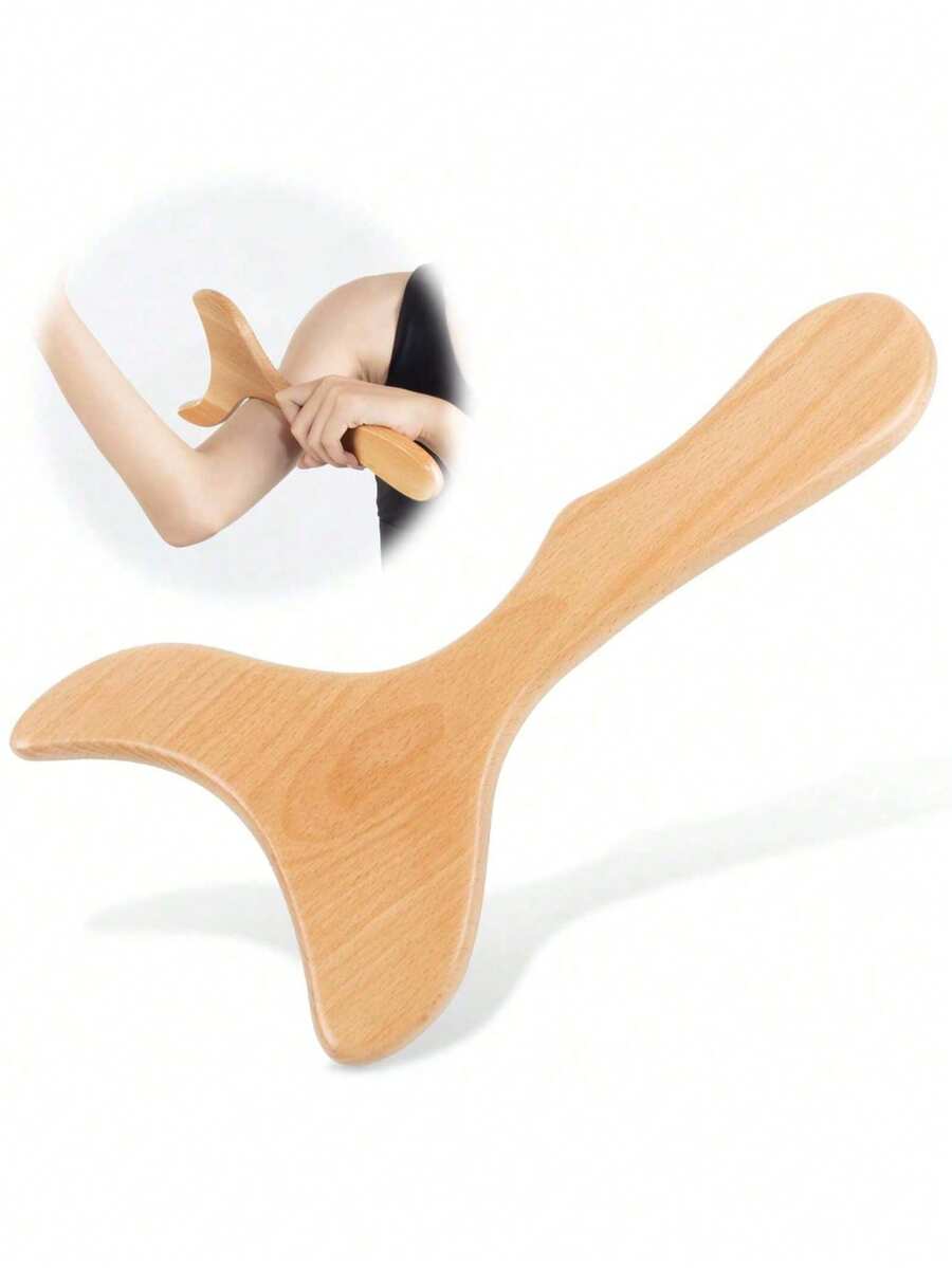 1/2/3pcs Wooden Massage Tool Set, Wooden Massage Kit, Manual Massage Tools For Legs, Waist, Shoulders, Arms, Back, Full Body Massage, Wooden Massage Roller, Home And Office Use - Apricot - View 1
