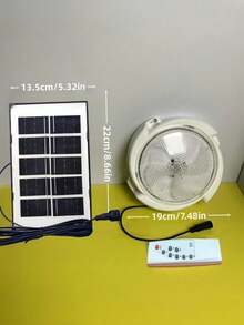 1 件太阳能庭院灯,LED 遥控定时太阳能室内阳台吸顶灯,防水户外花园装饰,家庭门廊智能灯,ABS 材质户外露营照明,庭院照明(小尺寸配备 18650-800mAh 电池,中尺寸配备 18650-1200mAh 电池,大尺寸配备双 18650-1200mAh 电池) - 白色 - 查看 12
