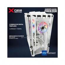 xcase Gabinete Gamer Freezer Blanco Cristal Templado ATX Micro ATX Mini ITX Incluye Ventiladores ARGB Tornado AuraSync + Control Remoto 7 Fan Tornado - Blanco - Ver 6
