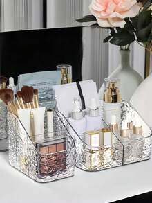 1pc Multi Space Storage Box, Makeup Organizer, Bathroom Toothbrush And Toothpaste Storage Basket, Makeup Brush And Eyebrow Pen Storage Rack, Bathroom Storage And Organization, Home Decoration, Gifts - Multicolor - View 4