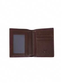 Fashion Men Wallet Genuine Leather Short Design Male Pocket Card Holder Wallet - Brown - View 2