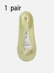 1/5 Pairs Women Lace Mesh Boat Socks, Breathable Invisible Socks With Non-Slip Silicone, Suitable For Daily Commute - Multicolor - View 13