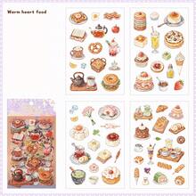 4pcs Cute Sticker Set, Life Theme Stress Relief Stickers, Happiness Guide Series, Suitable For Gifts, Office, Home, Marking, Labels, Classrooms, Entertainment Toys, Student Journals, Creative Retro Decoration DIY Stickers Scrapbook Supplies Stationery Funny Stickers Kindle - Multicolor - View 14