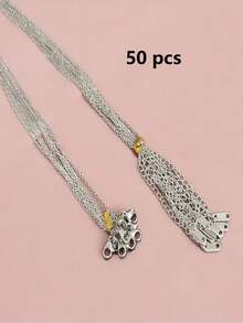 10pcs/20pcs/50pcs/100pcs 18K Gold Plated Stainless Steel High Quality O-Ring Chain With Lobster Clasp Extension Chain, DIY Necklace Making Supplies - Necklace - View 13