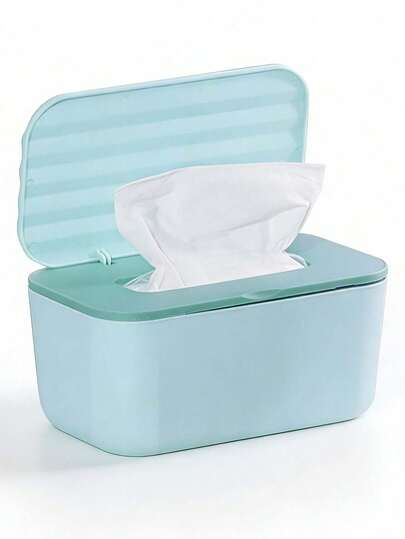 湿巾盒 | 可密封防尘纸巾和湿巾收纳盒，适用于旅行、托儿所、汽车、梳妆台、厨房、卫生间、换尿布台、浴室和家庭使用。