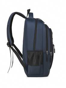 1pc Unisex Large Capacity Business Laptop Backpack, Suitable For Travel, Tourism, High School And College Students - Multicolor - View 9