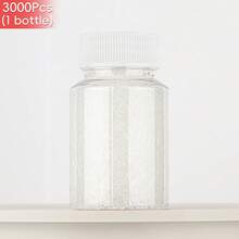 3000pcs/Bottle 14 Colors 2.6mm Square Fuse Beads Set, 4 Transparent Pegboards Included With Instructions, DIY Cute Decor Accessories Materials - Small Bottle Of 2.6mm Perlite Beads - View 22