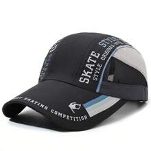 1顶字母印花超薄速干帽，适合春夏季节、马拉松、防晒棒球帽 - A - 查看 12