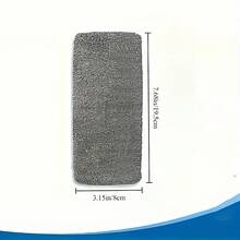 8 Practical Gray Mop Cloths, Perfect For Removing Water Stains, Dirt, Hair, Windows, Furniture Surface Dust In Homes And Kitchens | Daily Necessities - 8pcs - View 3