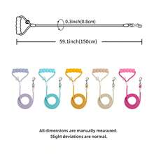 2pcs/Set New Dog Saddle Chest Harness With Soft Handles And Leash, Outdoor Travel Essential Pet Chest Strap - Multicolor - View 9