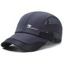 1 pieza Gorra de béisbol de malla transpirable y ligera, sombrero casual de secado rápido para exteriores, adecuado para primavera, verano y otoño, playa, vacaciones - A - Ver 6