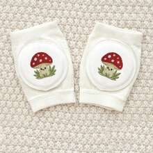 Miếng bảo vệ đầu gối thêu màu trắng tinh khôi cho trẻ em, dụng cụ bảo hộ thể thao unisex, miếng bảo vệ khuỷu tay bằng xốp chống ngã, miếng bảo vệ đầu gối dạng lưới cho bé tập bò. - Nhiều màu - Xem 28