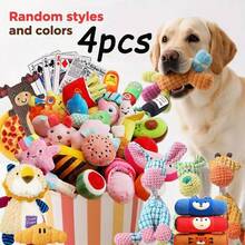 1 búp bê nhồi bông cho thú cưng có âm thanh, búp bê tự chơi mài răng cho chó, thích hợp cho chó nhỏ/vừa. - Nhiều màu - Xem 26