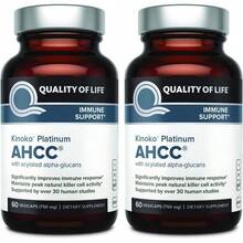 Quality Of Life AHCC  Platinum 750 Mg – Premium Immune Support Supplement - Pack Of 2, 60 Count Bottles - 1 - 查看 7