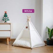 四季通用封闭式宠物帐篷，猫床/狗屋，保暖可水洗，适合猫狗 - 彩色 - 查看 4