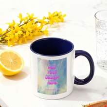 1pc Customized Photo Mug, Personalized Design Mug, Customized Text Mug, Personalized Photo Coffee Cup, Customized Family Mug, Homemade Mug, Customized Coffee Cup, Mother's Day Gift, Father's Day Gift, Valentine's Day Gift, Anniversary Gift - Multicolor - View 46