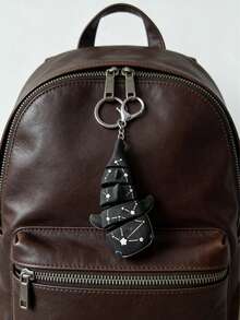 Móc khóa hình cá mập bầu trời sao in 3D sáng tạo, mặt dây chuyền hình sinh vật biển ngộ nghĩnh cho balo, phụ kiện trang trí túi xách, quà tặng cho bạn bè, phụ kiện túi xách dễ thương cho kỳ nghỉ. - màu đen - Xem 4