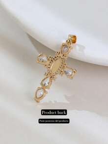 天主教礼品 防褪色金币奖章十字架圣母玛利亚Y2K项链 男女款 - 十字 - 查看 5