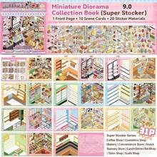 Immersive Shopping Clerk Sticker Book, 10 Store Scene Designs, DIY Simulation Game, Cosmetics Store/Convenience Store/Dessert Shop Scene Simulation, Fine Motor Skills Training, Desktop Decoration (1 Piece, Tweezers Not Included). - One Size - View 6