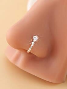 1个U型鼻夹，时尚仿鼻环，无需穿孔，适合日常佩戴 - 彩色 - 查看 9